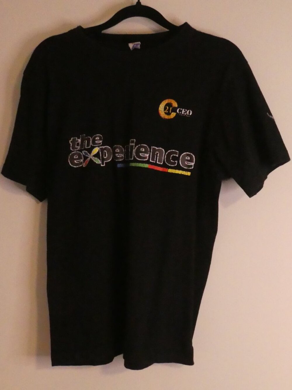 GOLD STAR C21 CEO "The Experience" Century 21 Black Graphic Promo Tee - medium